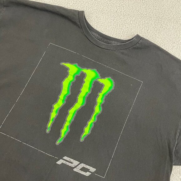 Monster Energy Shirt Men XXL Black Pro Circuit Motorcross Short Sleeve Tee - Picture 1 of 9